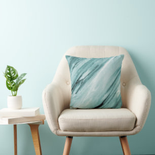 Cojín Decorativo Extracto verde azulado de la menta