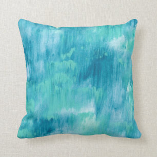 Cojín Decorativo Extracto verde azulado de la turquesa