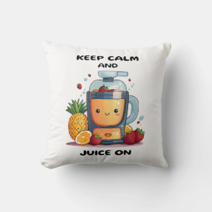 Cojín Decorativo Extractor De Jugo De Frutas Mantén La Calma Y Expr
