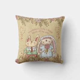 Cojín Decorativo Extravagante Boda personalizada Bride Groom Rustic