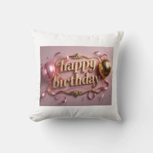 Cojín Decorativo Extravagante lujo de cumpleaños