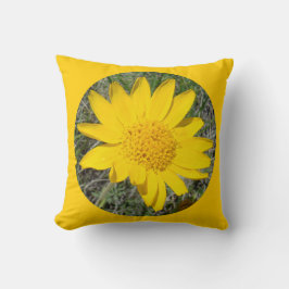 Cojín Decorativo F34w Flor Silvestre Amarilla Sneezeweed