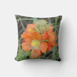 Cojín Decorativo F40 Naranja Wildflowers Scarlet Mallow