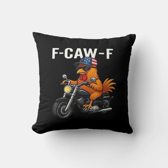 Cojín Decorativo F-Caw-F Chicken Classic Aesthetic Graphic (Anverso)
