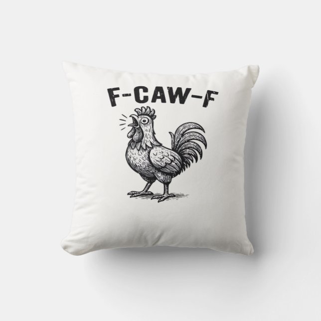 Cojín Decorativo F-Caw-F Chicken Creative Casual (Anverso)