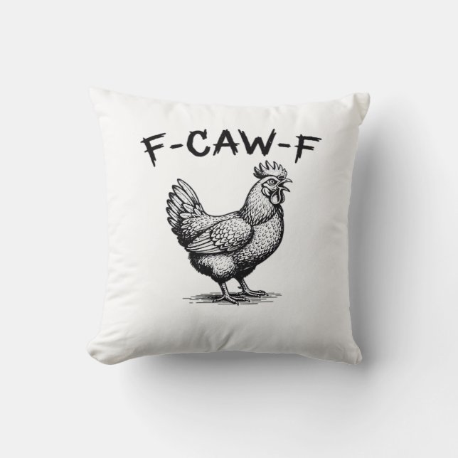 Cojín Decorativo F-Caw-F Chicken Essential (Anverso)