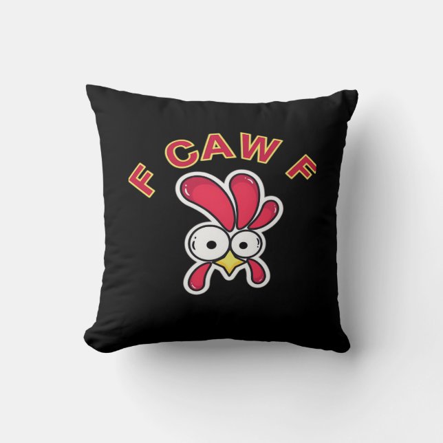 Cojín Decorativo F-Caw-F Chicken Funny (Anverso)