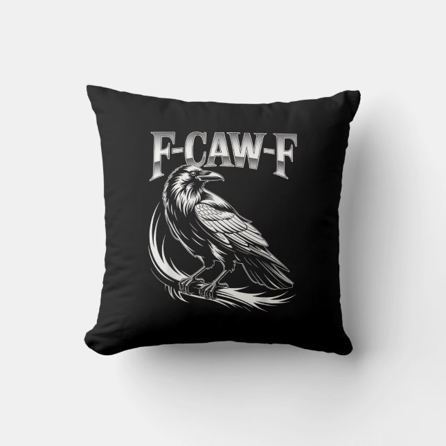 Cojín Decorativo F-Caw-F Crow Womens Trendy Casual (Anverso)