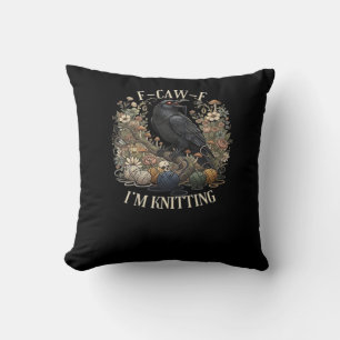 Cojín Decorativo F-Caw-F Estoy tejiendo casual creativo