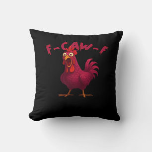 Cojín Decorativo F Caw F Humor de Pollo Divertido Estilo Creativo C