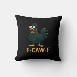 Cojín Decorativo F-Caw-F Pollo Clásico Estilo Vintage