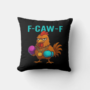 Cojín Decorativo F-Caw-F Pollo Clásico Minimalista Limpio
