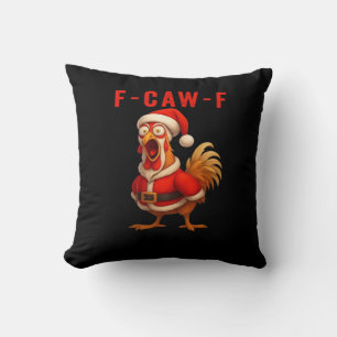 Cojín Decorativo F-Caw-F Pollo Divertido Navidad Esencial