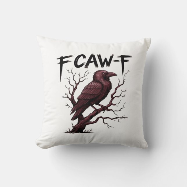 Cojín Decorativo F-Caw-F Raven Classic (Anverso)