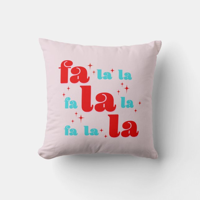 Cojín Decorativo Fa La La Christmas (Anverso)