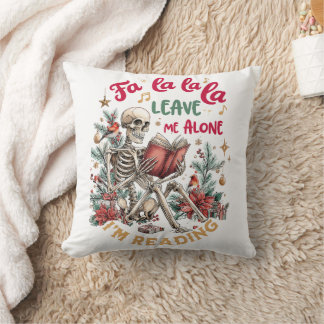 Cojín Decorativo Fa La La La Déjame Solo Estoy Leyendo 