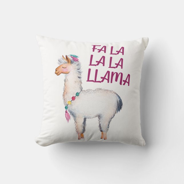Cojín Decorativo Fa La La Llama (Anverso)