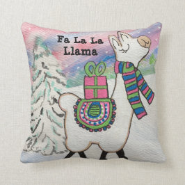 Cojín Decorativo Fa La Llama Cute Navidades