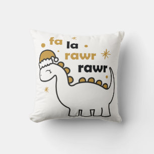 Cojín Decorativo Fa La Rawr Rawr Dinosaur