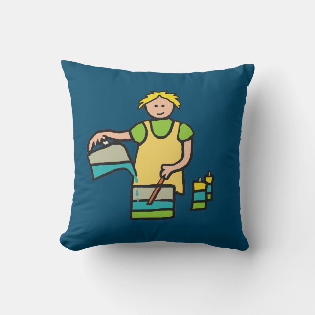 Cojín Decorativo Fabricación de velas (Anverso)