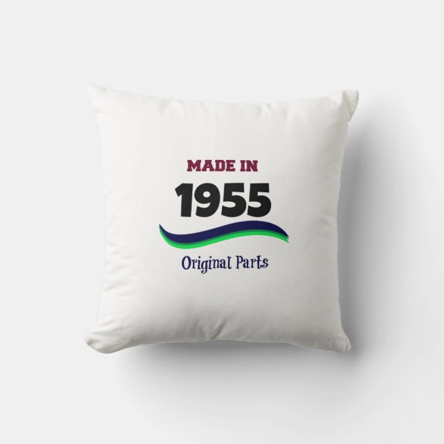 Cojín Decorativo Fabricado en 1955, piezas originales (Anverso)