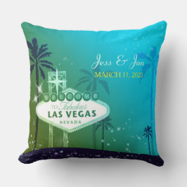 Cojín Decorativo Fabulosa Pareja Boda de Las Vegas Keepsake