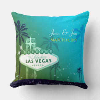 Cojín Decorativo Fabulosa Pareja Boda de Las Vegas Keepsake