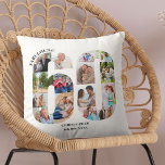 Cojín Decorativo Fabuloso con 60 Collages de fotos 60 Personalizado<br><div class="desc">Regalo de cumpleaños número 60 personalizado. Esta almohada decorativa personalizado tiene un claro collage de fotos en forma de número 60 con tipografía gris oscuro. El texto dice "Fabulous @" junto con su nombre personalizado y fecha de nacimiento (todo lo cual puede editar o dejar en blanco). La plantilla está...</div>