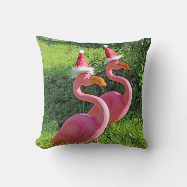 Cojín Decorativo ¡Fabulosos Navidades Flamingo Pillow! (Anverso)
