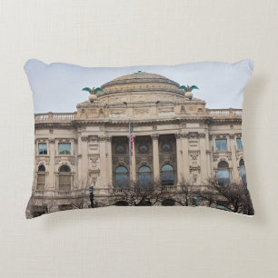 Cojín Decorativo fachada de la emblemática biblioteca pública milwa