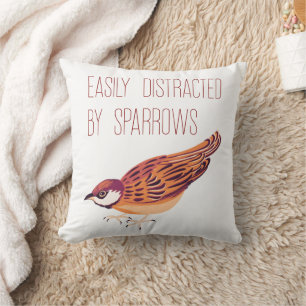 Cojín Decorativo Fácilmente distrado por Sparrows
