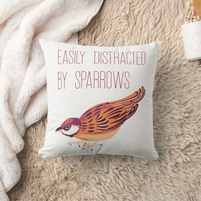 Cojín Decorativo Fácilmente distrado por Sparrows (Manta)