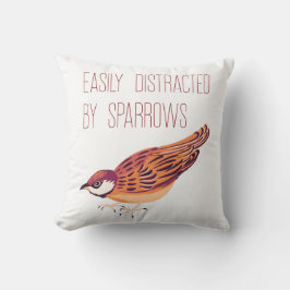 Cojín Decorativo Fácilmente distrado por Sparrows