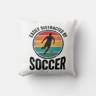 Cojín Decorativo Fácilmente Distraído Por Diseño De Camiseta Vintag