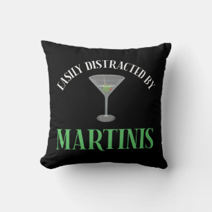 Cojín Decorativo Fácilmente Distraído Por Martinis