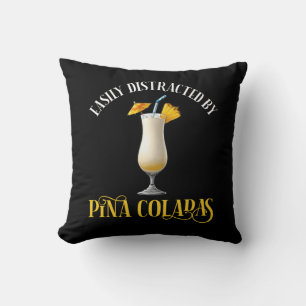 Cojín Decorativo Fácilmente Distraído Por Piña Coladas