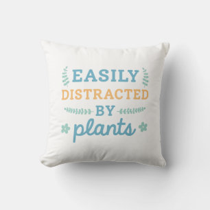 Cojín Decorativo Fácilmente Distraído Por Plantas