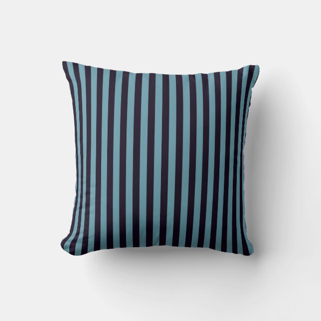 Cojín Decorativo faded blue and jaguar stripes (Anverso)