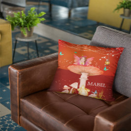 Cojín Decorativo Fairy Mushroom Magic Enchanted Cute Decour