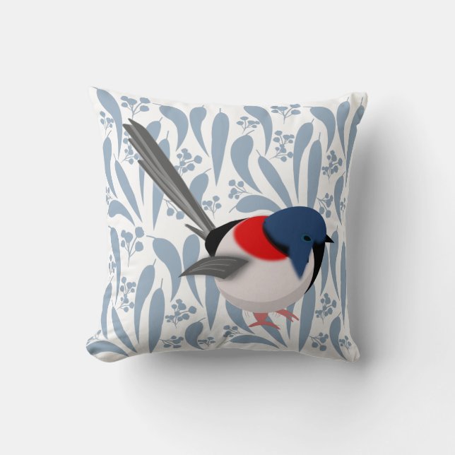 Cojín Decorativo Fairy Wren (Anverso)