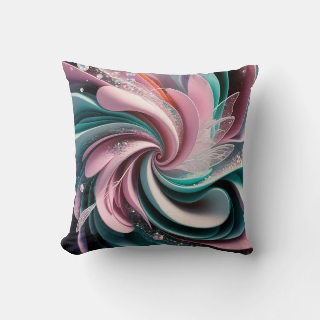 Cojín Decorativo Fairycore abstract fairy wonderland (Anverso)