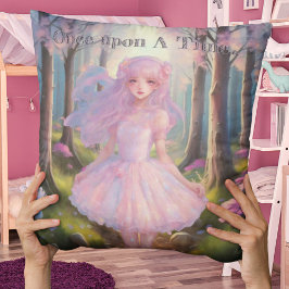 Cojín Decorativo Fairycore Whimsical Fantasy Fairy Woodland Pastel
