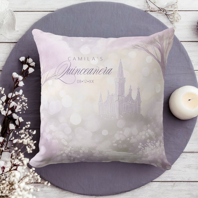 Cojín Decorativo Fairytale Castle Quinceanera Lavender ID1030 (Subido por el creador)