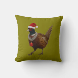 Cojín Decorativo Faisán con aspecto festivo de Navidad