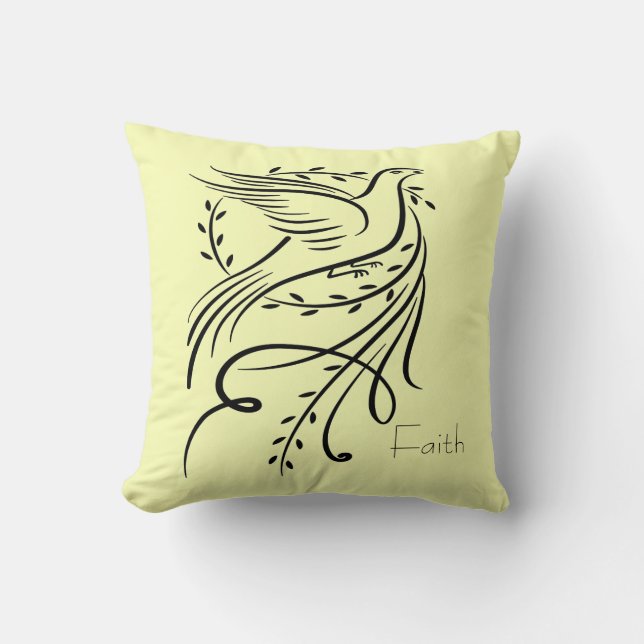 Cojín Decorativo Faith Dove Pillow (Anverso)