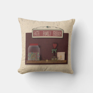 Cojín Decorativo Faith Family Friends Pillow