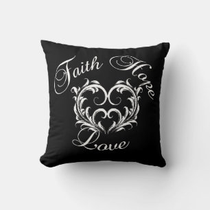 Cojín Decorativo Faith Hope Love