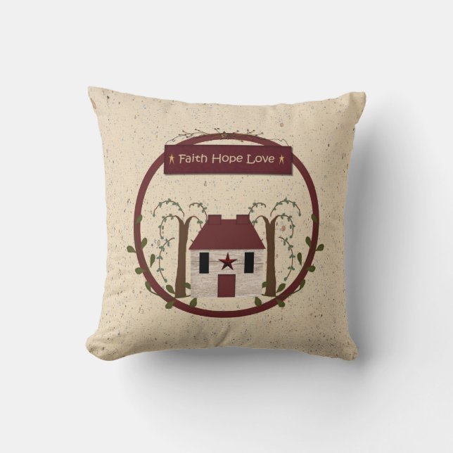 Cojín Decorativo Faith Hope Love Pillow (Anverso)
