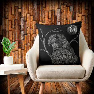 Cojín Decorativo Falcon Full Moon Monograma Negro