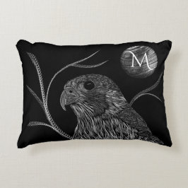 Cojín Decorativo Falcon Full Moon Monograma Negro